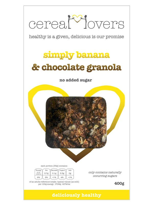Simply Banana & Chocolate Granola 400g (Cereal Lovers)
