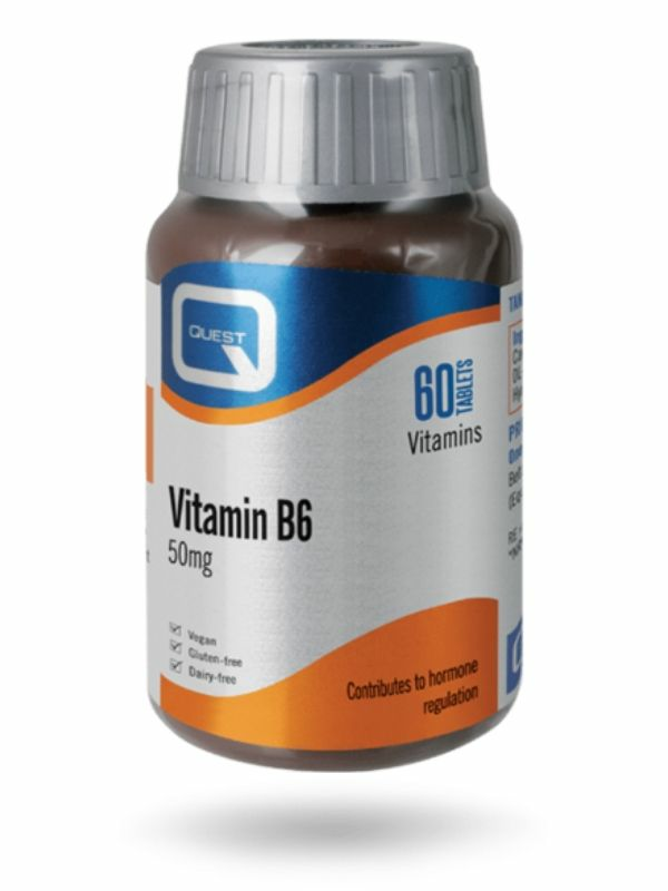 Vitamin B6 50mg 60 tablet (Quest)