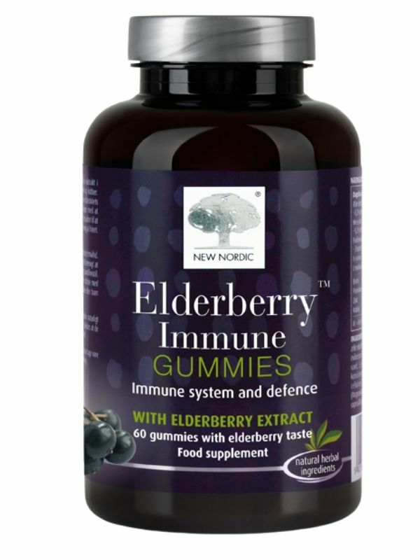 Elderberry Immune Gummies 60 gums (New Nordic)