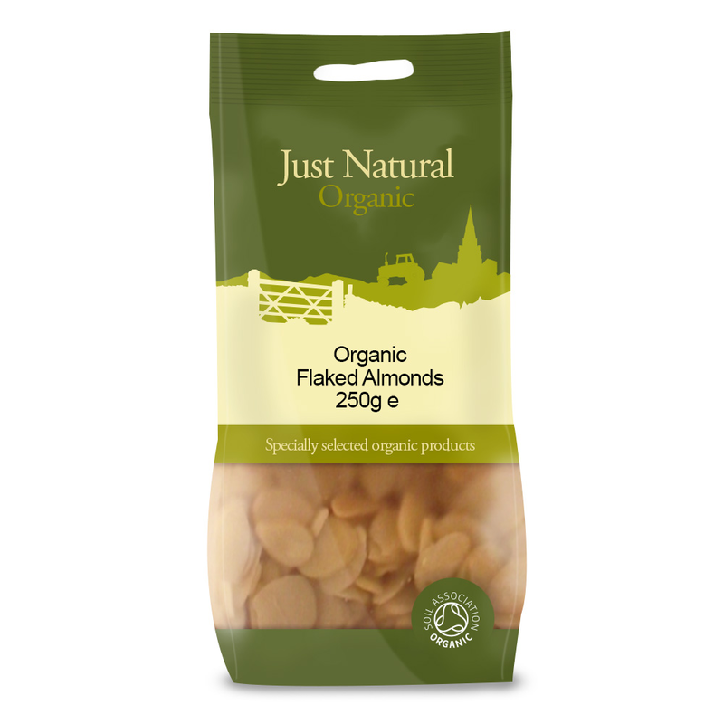 Almonds Flaked 250g, Organic (Just Natural Organic)
