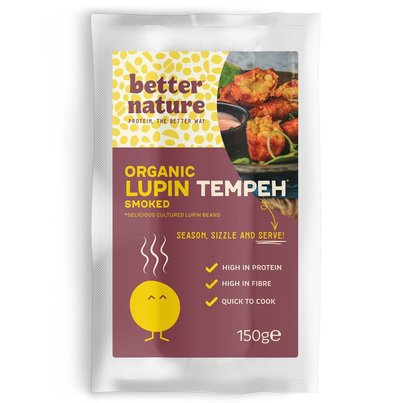Organic Smoked Lupin Tempeh 150g (Better Nature)