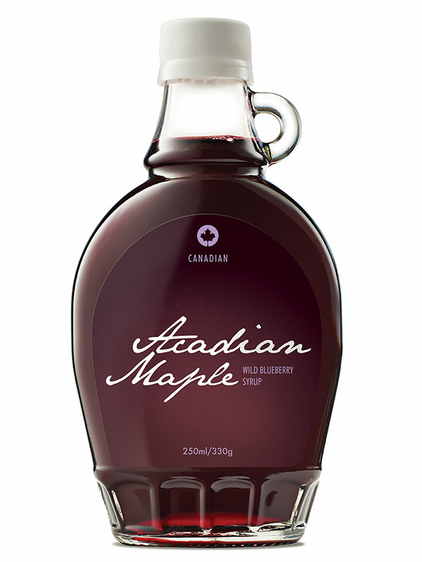 Wild Blueberry Syrup, Organic 250ml (Acadian Maple)