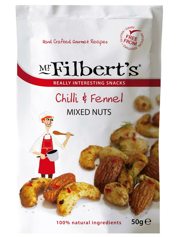 Chilli & Fennel Mixed Nuts 50g (Mr Filbert's)