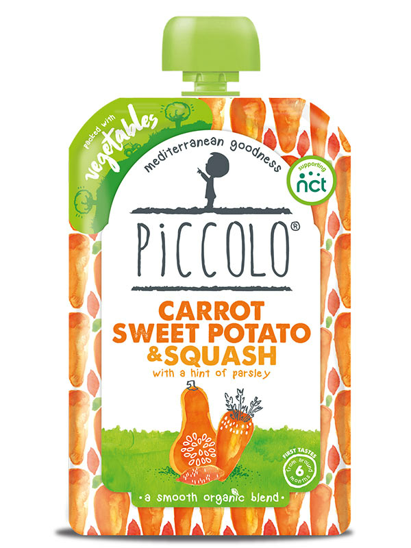 Carrot, Sweet Potato and Squash Purée Organic 100g (Piccolo)
