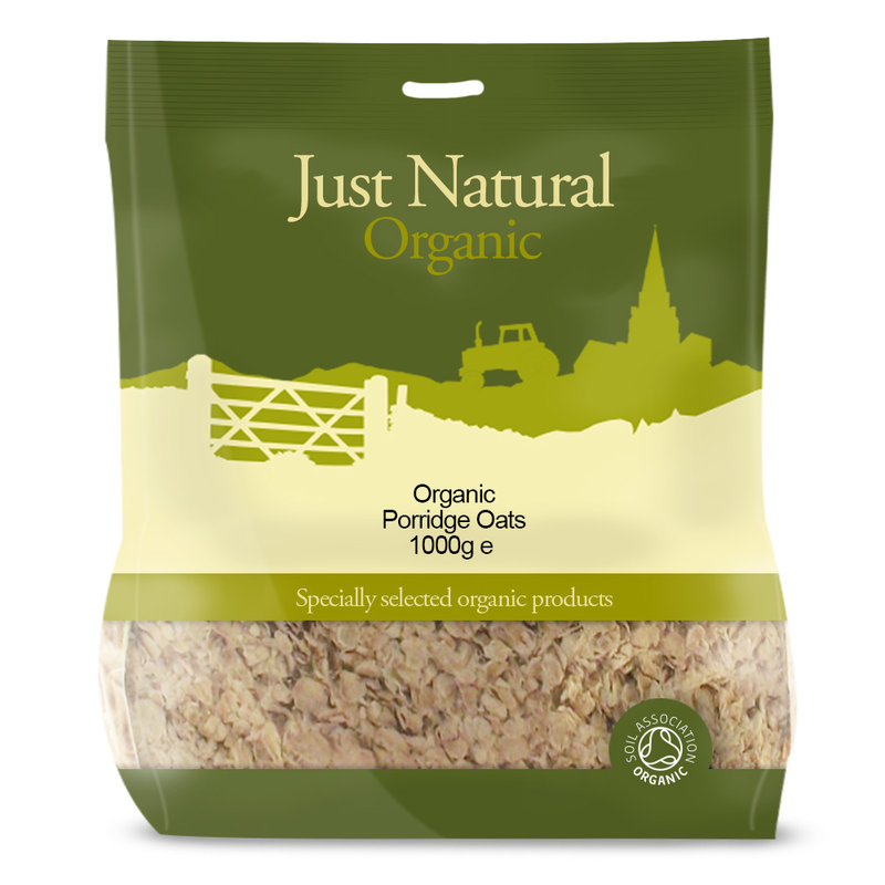 Porridge Oats 1000g, Organic (Just Natural Organic)
