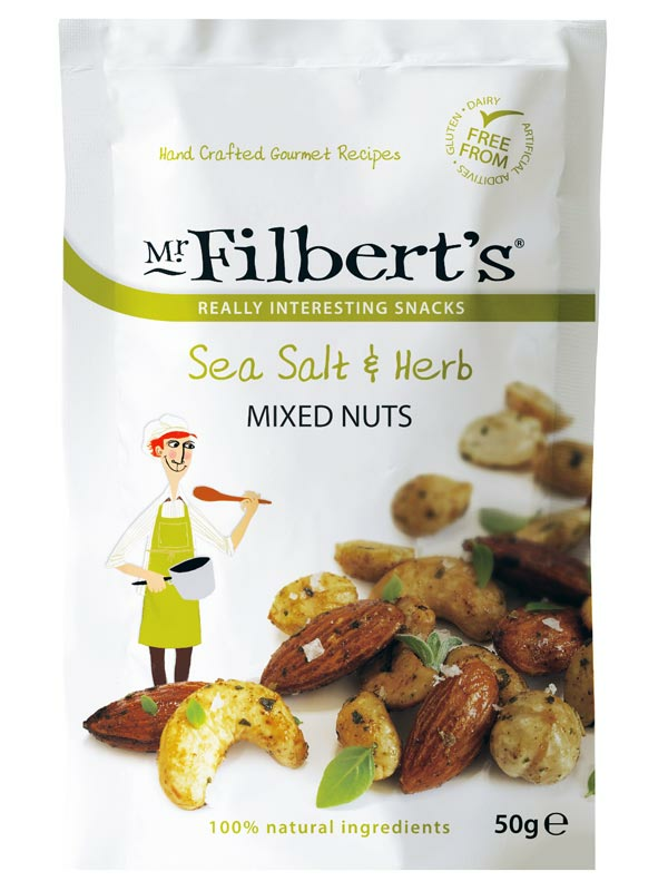 Sea Salt & Herb Mixed Nuts 50g (Mr Filbert's)