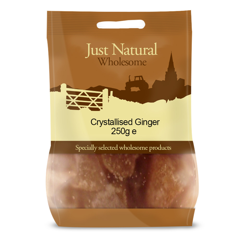 Crystallised Ginger 250g (Just Natural Wholesome)