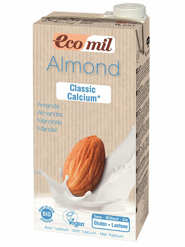 Almond Drink with Calcium, Organic 1 Litre (Ecomil)