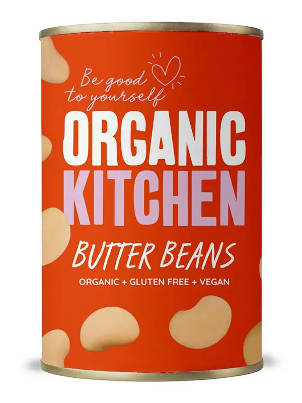 Organic Butter Beans 400g Kitchen) Healthy Supplies