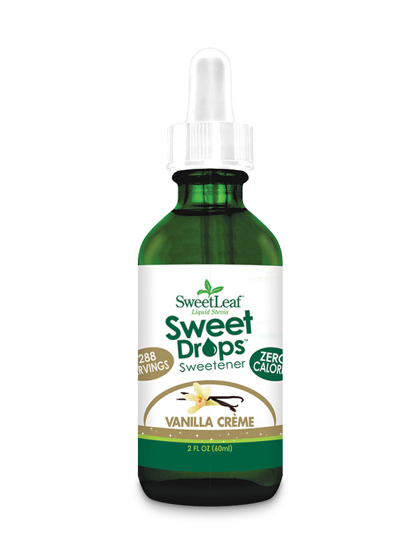 Natural Stevia Sweetdrops 60ml, Vanilla Creme (SweetLeaf)