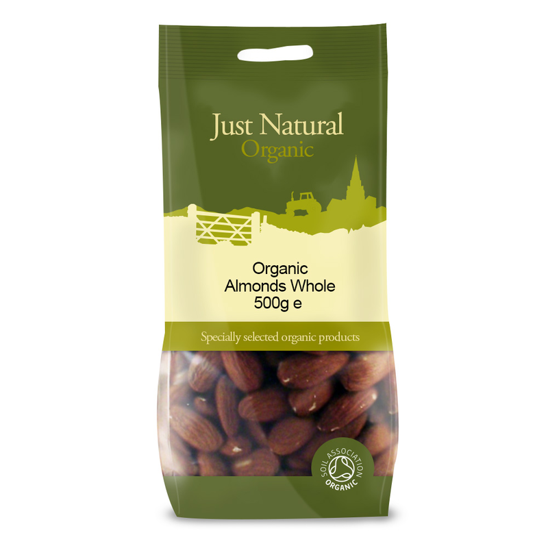 Almonds Whole 500g, Organic (Just Natural Organic)