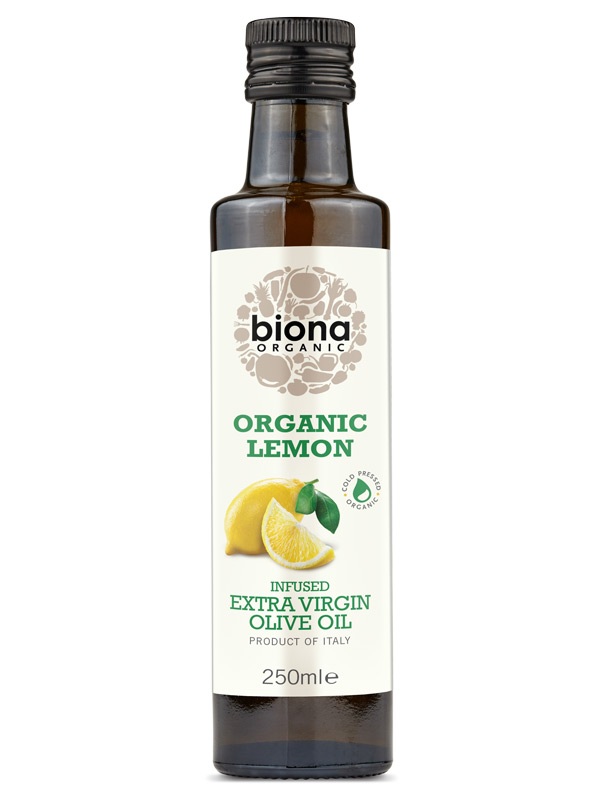 Organic Lemon Infused Extra Virgin Olive Oil 250ml (Biona)