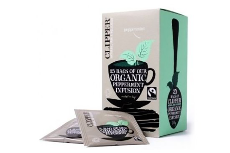Organic Fairtrade Peppermint Infusion 25 Envelopes (Clipper)