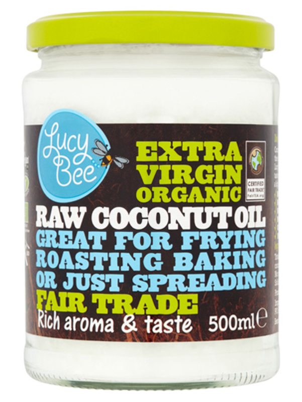 Coconut Oil 500g, Organic (Lucy Bee)