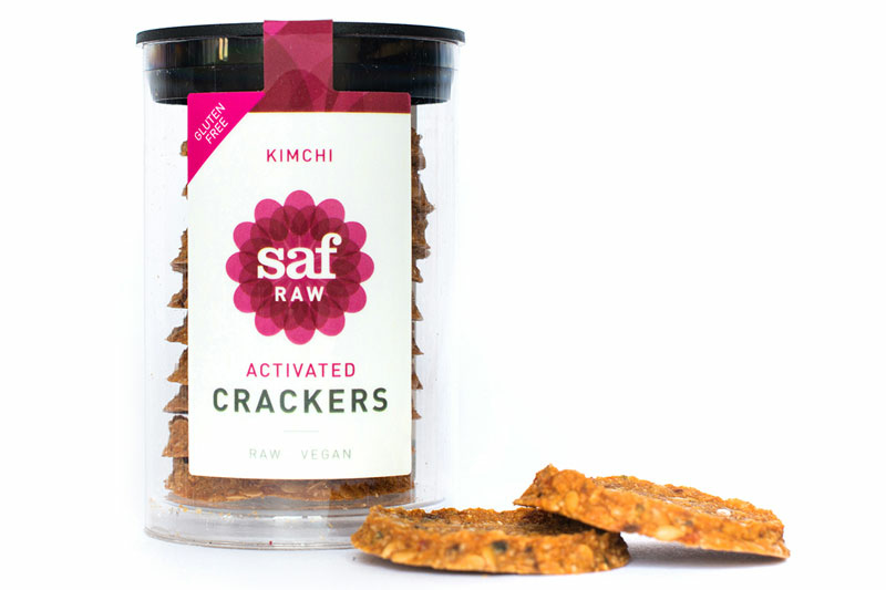 Kimchi Activated Crackers, Gluten Free 44g (Saf Raw)