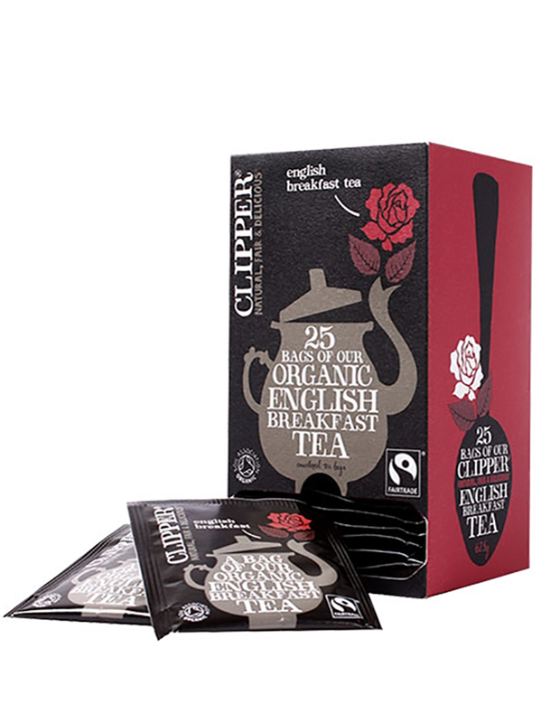 Organic Fairtrade English Breakfast Tea 25 Envelopes (Clipper)
