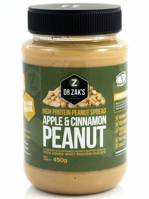 Apple & Cinnamon Protein Peanut Butter 450g (Dr Zak's)