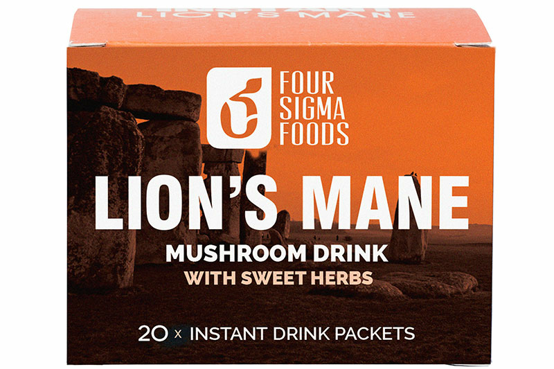 Instant Lion's Mane Mushroom Drink - 20 Sachets (Four Sigma Foods)