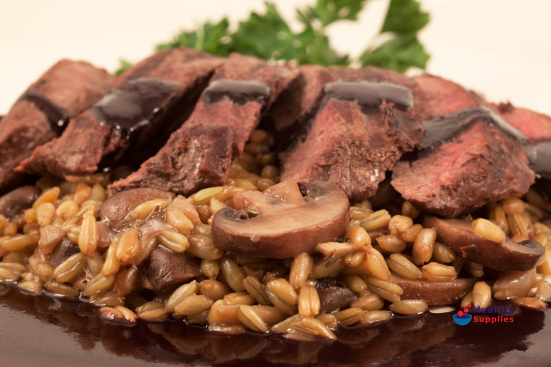 Green Spelt Risotto with Venison Healthy Supplies