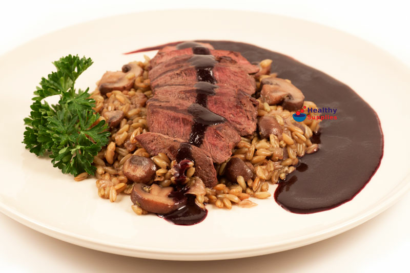 Green Spelt Risotto with Venison Healthy Supplies