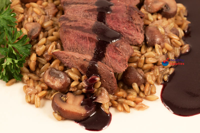 Green Spelt Risotto with Venison Healthy Supplies