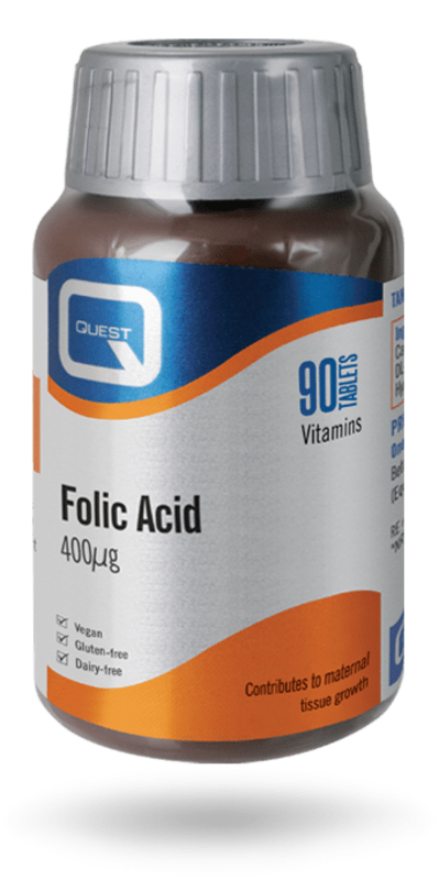 Folic Acid 400mcg 90 tablet (Quest)