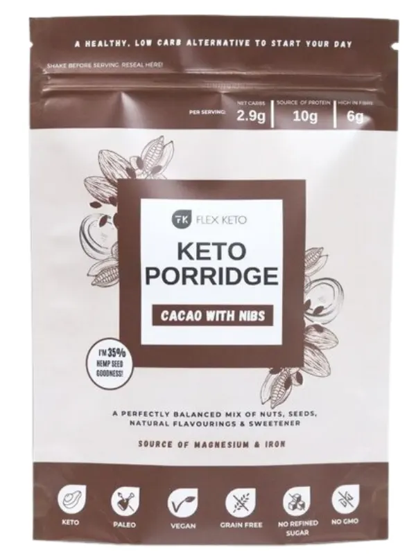 Cacao Keto Porridge 250g (FLEX KETO) Healthy Supplies