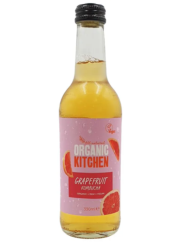 Organic Kombucha Grapefruit 330ml (Organic Kitchen)
