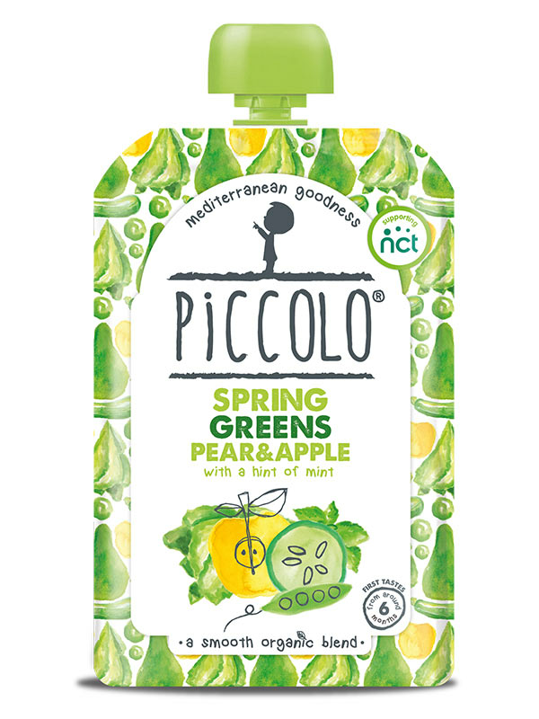 Spring Greens Purée, Organic 100g (Piccolo)
