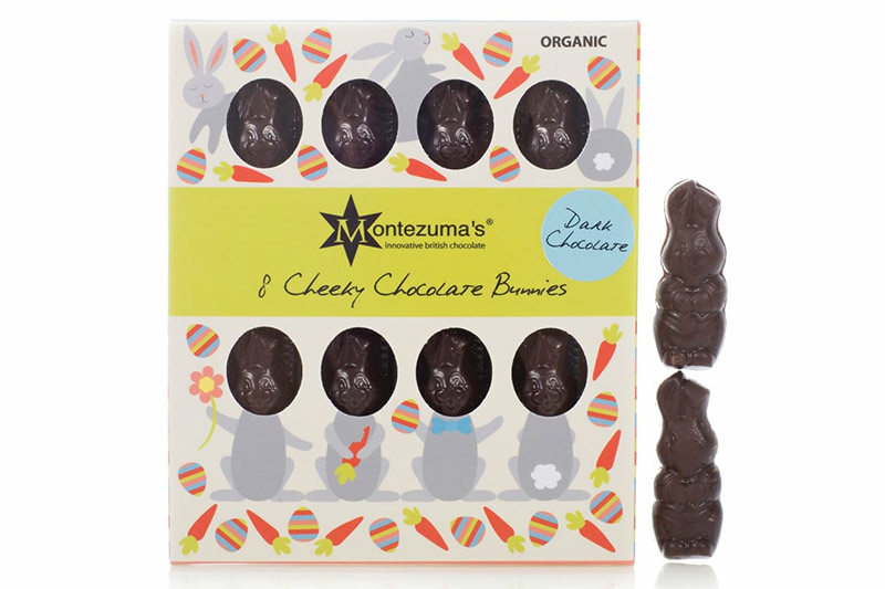 Dark Chocolate Cheeky Bunnies, Organic 90g (Montezuma's)