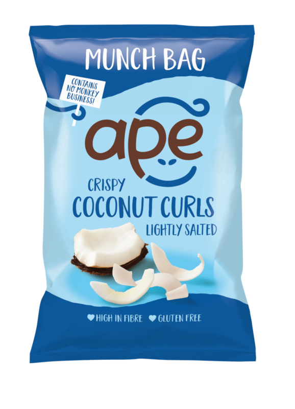 Lightly Salted Coconut Curls Munch Bag, 60g (Ape Snacks)