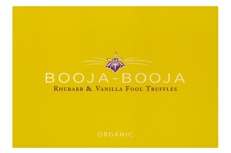 Rhubarb & Vanilla Fool Chocolate Truffles, Organic 69g (Booja-Booja)