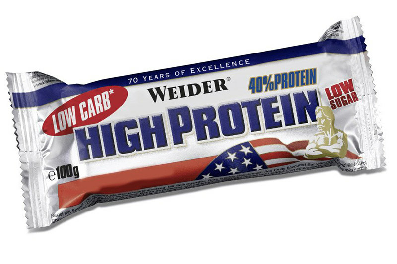 Chocolate Low Carb High Protein Bar 100g (Weider Nutrition)