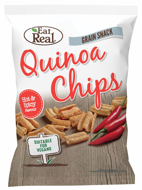 Hot & Spicy Quinoa Chips 30g (Eat Real) Healthy Supplies