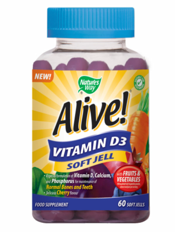 Alive! Vitamin D3, 60 Soft Jells (Nature's Way)