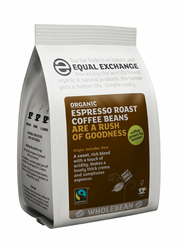 Espresso Coffee Beans, Organic 227g (Equal Exchange)