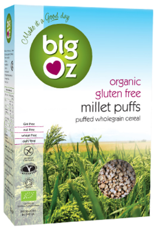Millet Puffs Puffed Millet 225g, Organic (Big Oz) Healthy Supplies