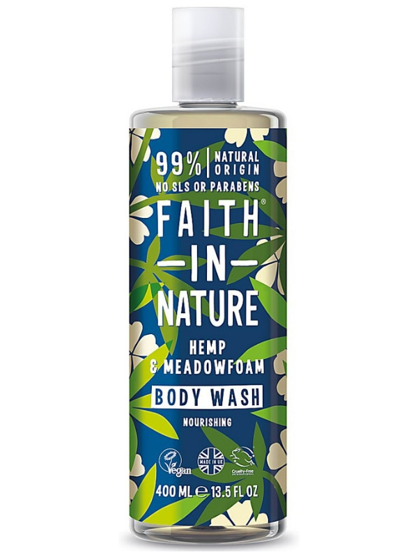 Hemp & Meadowfoam Shower Gel & Foam Bath 400ml (Faith in Nature