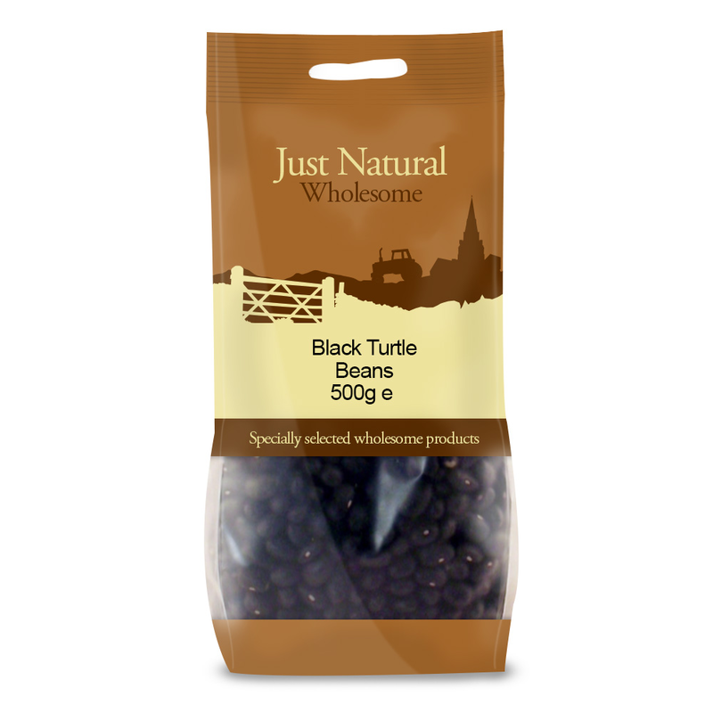 Black Turtle Beans 500g (Just Natural Wholesome)