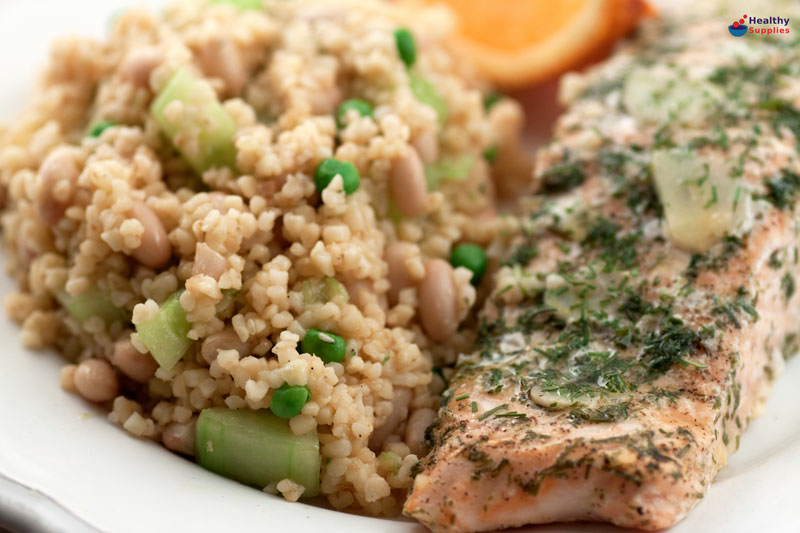Salmon and Bulghur Wheat Salad - Recipe