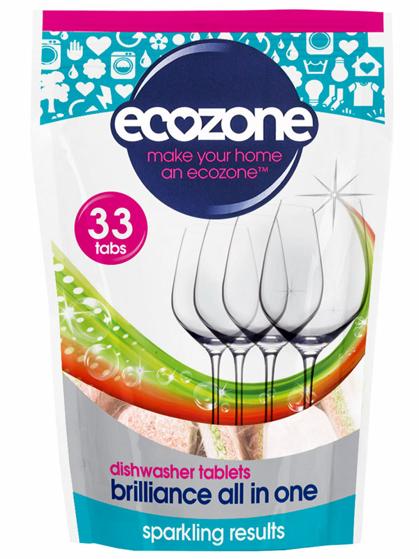 All in One Dishwasher Tablets - 33 Pack (Ecozone)