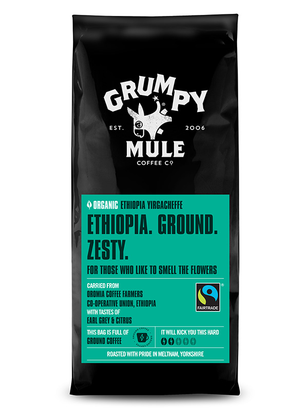 Ethiopia Yirgacheffe Coffee, Organic 227g (Grumpy Mule)