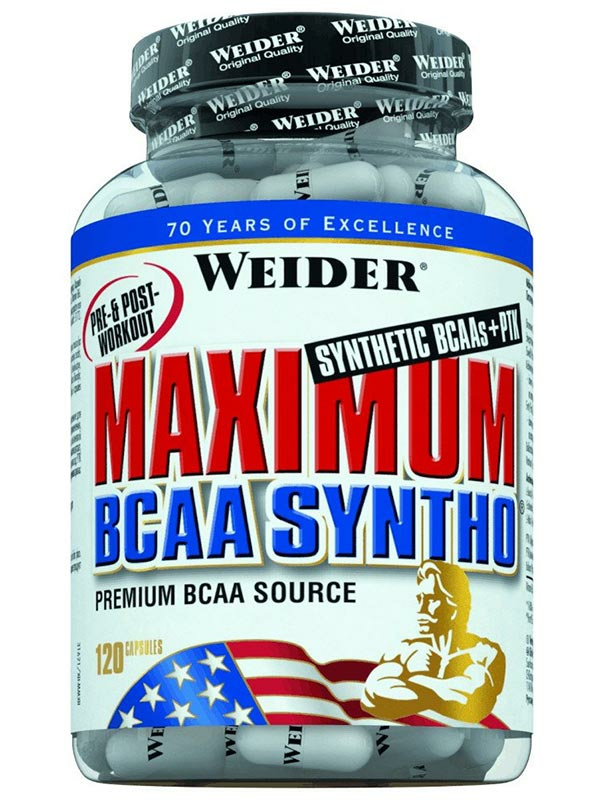 Maximum BCAA Syntho 120 Capsules (Weider Nutrition)