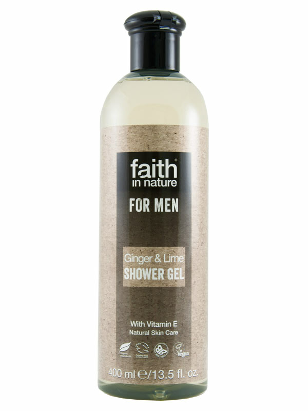 Ginger & Lime Shower Gel for Men 400ml (Faith in Nature)