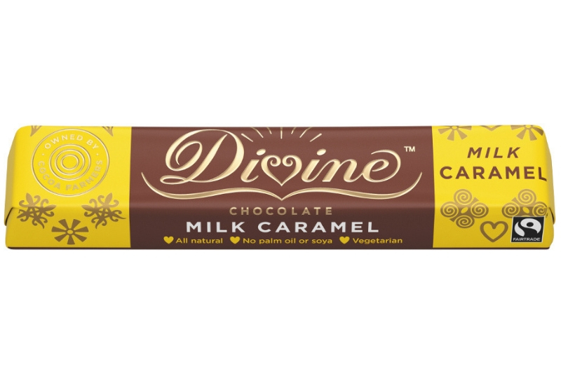 Milk Chocolate with Caramel 35g (Divine Chocolate)