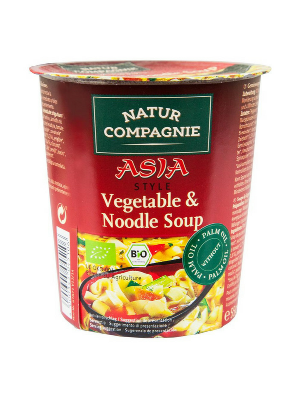Vegetable Noodle Asian Style Soup 55g, Organic (Granovita)
