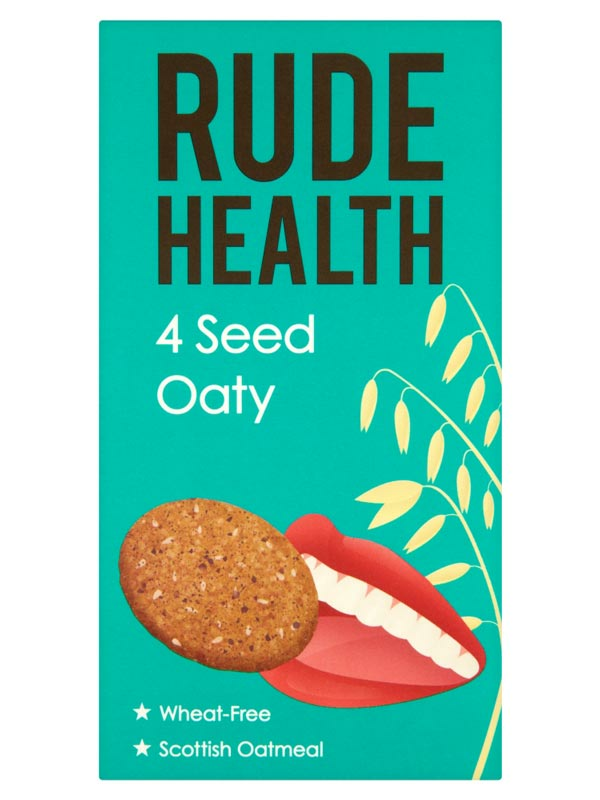 4 Seed Oaty Biscuits 200g (Rude Health)