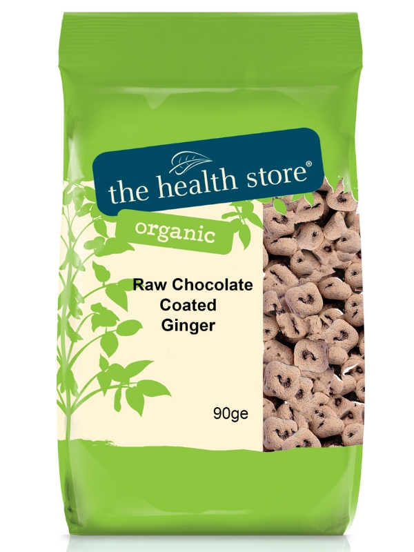 Raw Chocolate Coated Ginger, Organic 90g (THS)