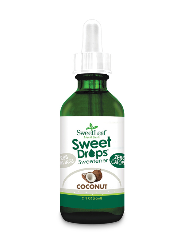 Natural Stevia Sweetdrops 60ml, Coconut (SweetLeaf)