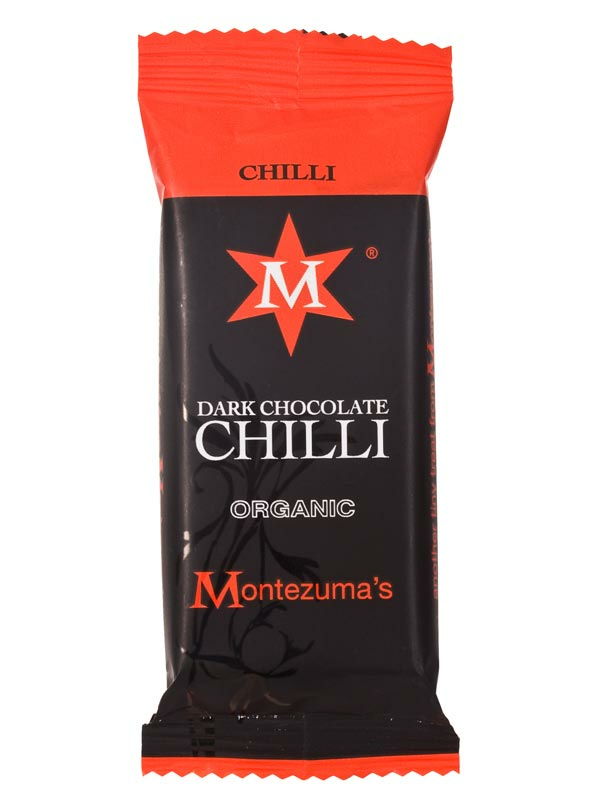 Dark Chocolate Chilli Mini Bar, Organic 30g (Montezuma's)